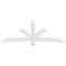 Ekena Millwork Davenport Architectural Grade PVC Gable Bracket, 108"W x 36"H x 4"D x 6"F, 8/12 Pitch GBP108X36X0406DAV00 - alternate 2